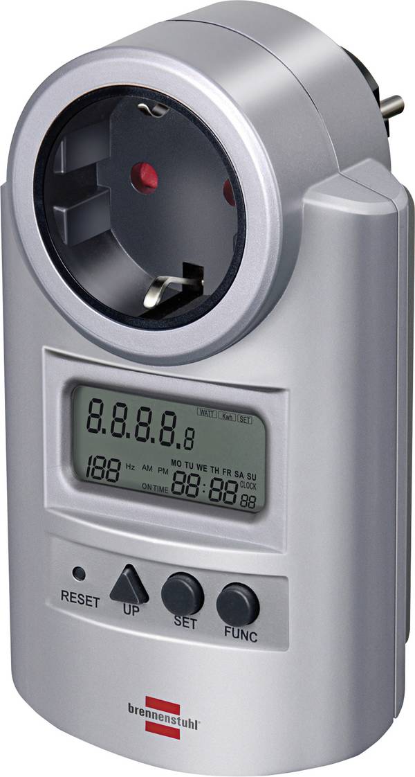 Energiafogyasztás mérő 0 – 9999,9 kWh, Brennenstuhl 1506600 EM 231 E LCD