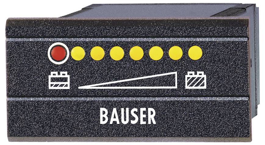 LED-es akkufeszültség visszajelző 10,4 - 12 V/DC 45x22mm Bauser 828