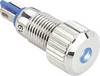Vandálbiztos LED-es jelzőlámpa, kék, 24 V, Tru Components 149491