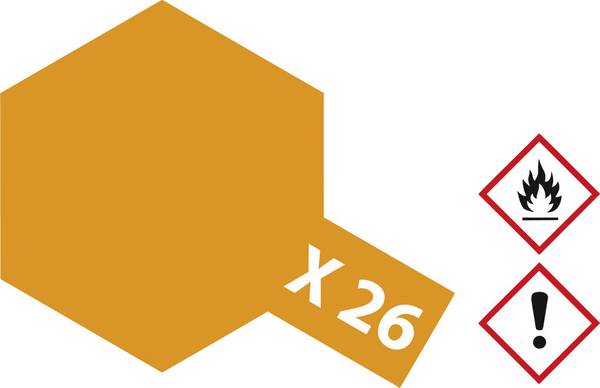 Tamiya Akril festék Átlátszó narancssárga (fényes) X-26 Üveg tároló 23 ml