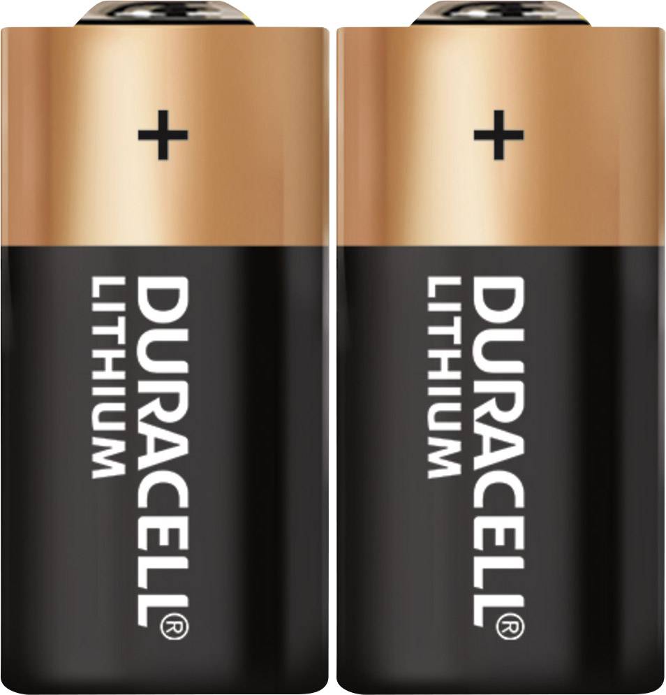 CR 2 fotóelem, lítium, 3V 800 mAh, 2 db, Duracell EL1CR2, KCR2, RLCR2, DLCR2, DLCR2B, DR2R, RLCR2‑L, 5046LC, CR17355