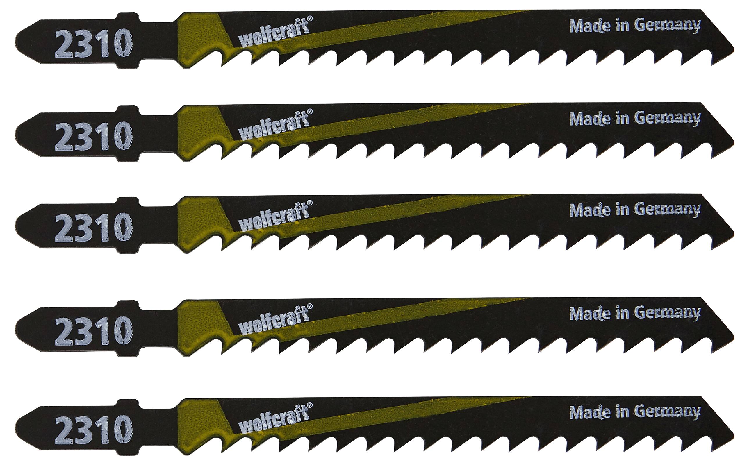 Fűrészlap szúrófűrészhez HCS (fához), vágó hossz: 75 mm, 5 db, Wolfcraft 2360000