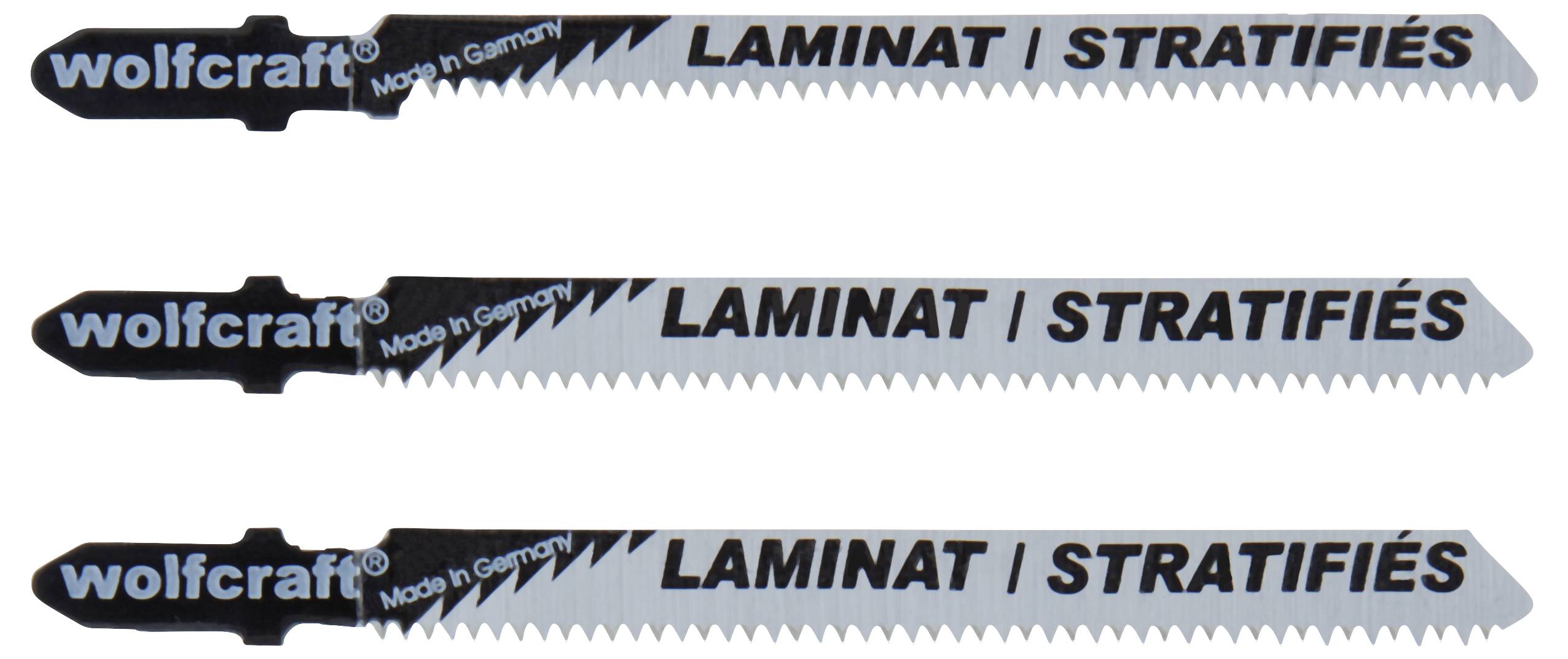 Fűrészlap szúrófűrészhez (parkettához), vágó hossz: 75 mm, 3 db, Wolfcraft 23790000
