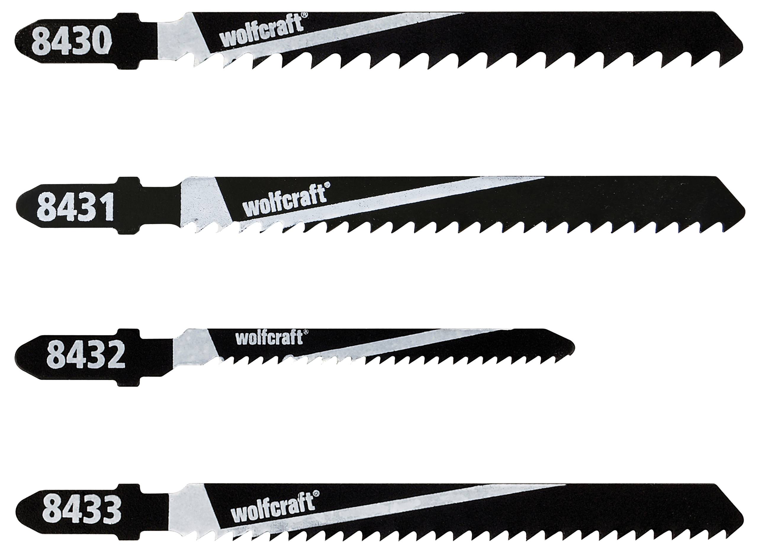 Fűrészlap készlet szúrófűrészhez (fához) 10 db, Wolfcraft 8430000