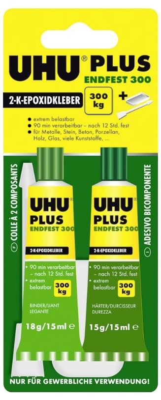 UHU Plus Endfest 300 Kétkomponensű ragasztó 45640 33 g