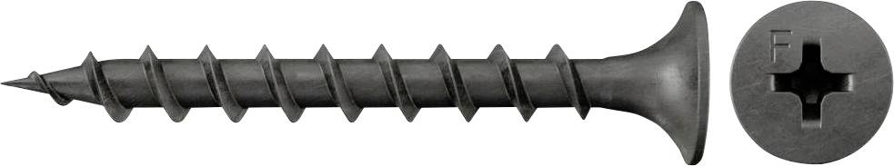 Fischer 665091 Gyorsépítő csavar 3.5 mm 45 mm Kereszthornyú Philips Acél Galvanikusan cinkezett 1000 db
