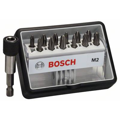 Bosch 2607002564 Csavarozó bit készlet Robust Line M extrakemény, 12 + 1 részes, 25mm, Ph, Pz