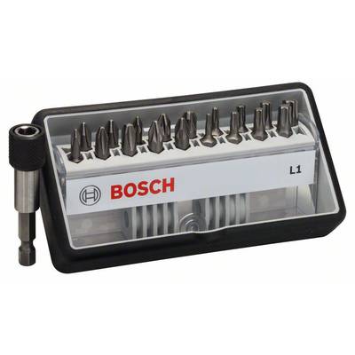 Bosch 2607002567 Csavarozó bit készlet Robust Line L extrakemény, 18 + 1 részes, 25mm, Ph, Pz, Torx®