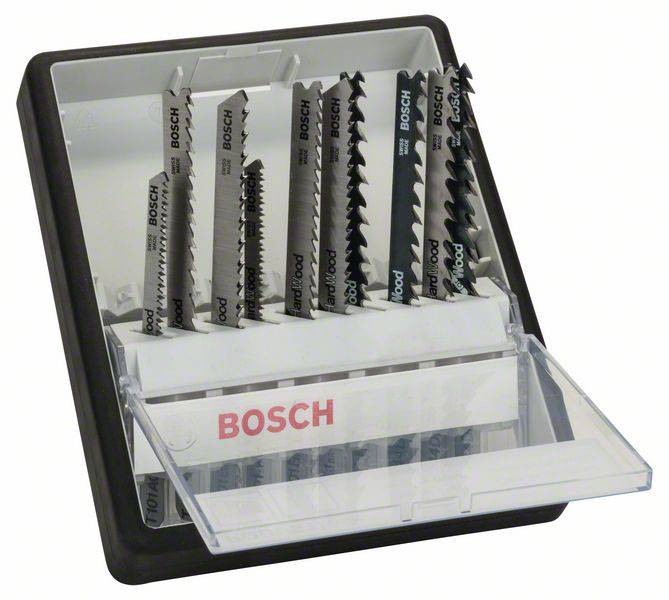 Bosch Accessories 2607010540 10 részes Robust Line szúrófűrészlap készlet, Wood Expert T-szár - - 1 készlet