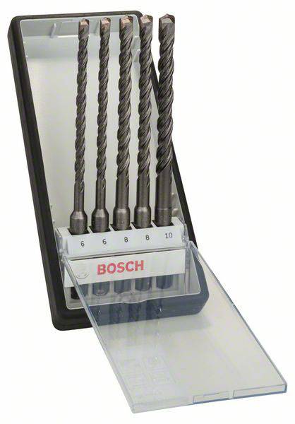 Bosch Accessories 2607019928 Keményfém Kalapácsfúró készlet 5 részes 6 mm, 6 mm, 8 mm, 8 mm, 10 mm SDS-Plus 1 készlet