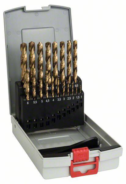 Bosch Accessories 2608587015 HSS Fém spirálfúró készlet 19 részes TiN DIN 338 Hengeres befogószár 1 készlet