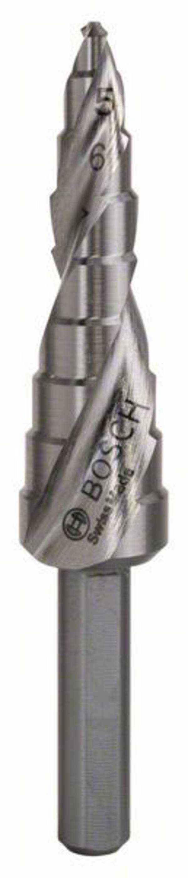 Bosch Accessories 323227 HSS Fokozatfúró Teljes hossz 66.5 mm 3 oldalú szár 9 db