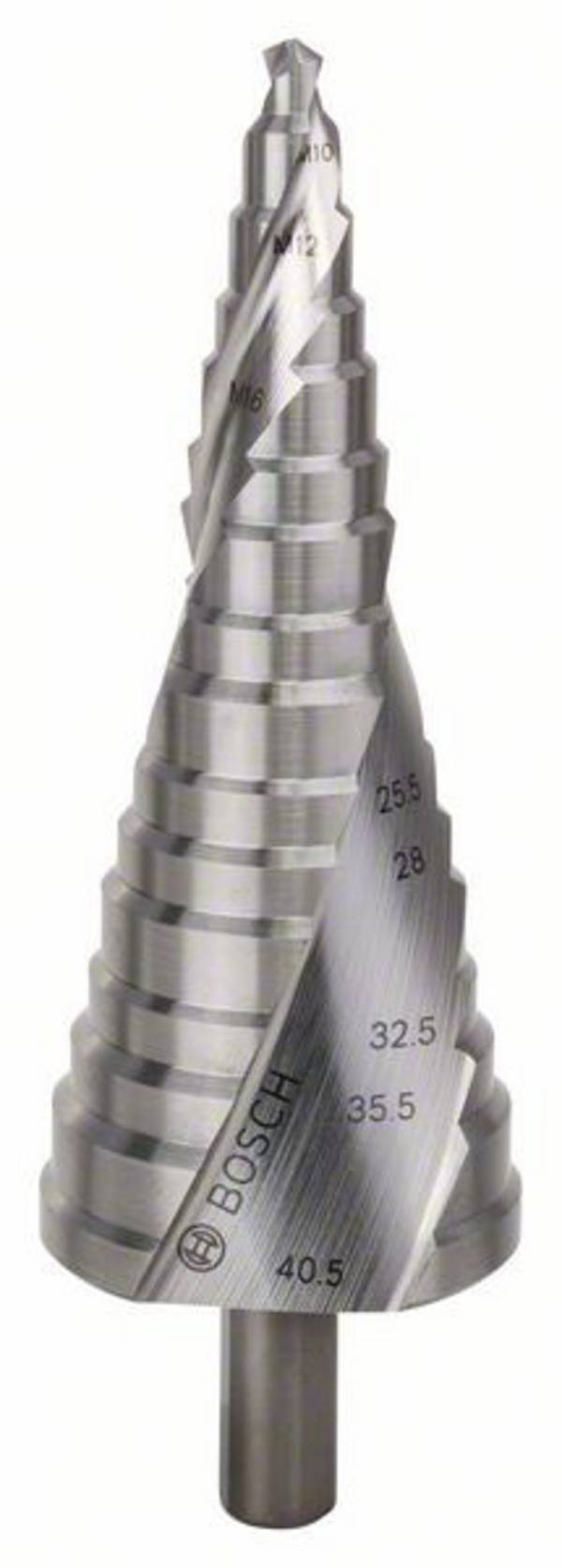 Bosch Accessories 2608587427 Bosch Power Tools HSS Fokozatfúró Teljes hossz 125.5 mm 3 oldalú szár 1 db
