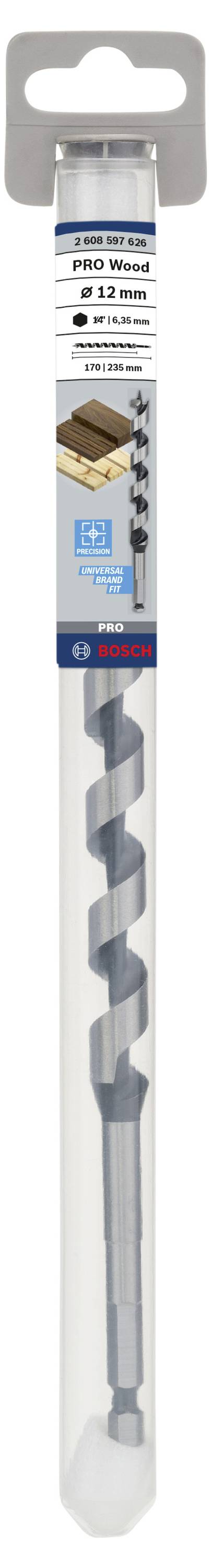 Bosch fúrószár-csomagolás, alkalmas fafúrásokhoz; Jellemzők: Ø 17 mm, központosító hegy, alkalmas puha és kemény fafajtákhoz.