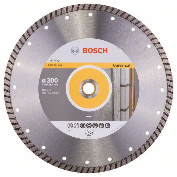 Bosch Accessories 2608602586 Bosch Power Tools Gyémánt bevonatú vágótárcsa Ø 300 mm Furat átmérő 20.00 mm Beton 1 db