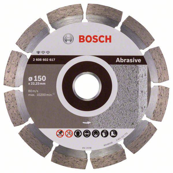 Bosch Accessories 2608602617 Bosch Power Tools Gyémánt bevonatú vágótárcsa Ø 150 mm 1 db