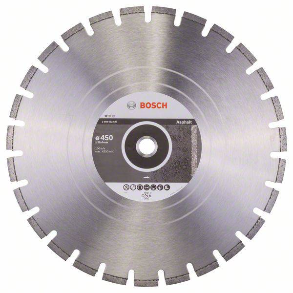 Bosch Accessories 2608602627 Bosch Power Tools Gyémánt bevonatú vágótárcsa Ø 450 mm Furat átmérő 25.40 mm aszfalt 1 db