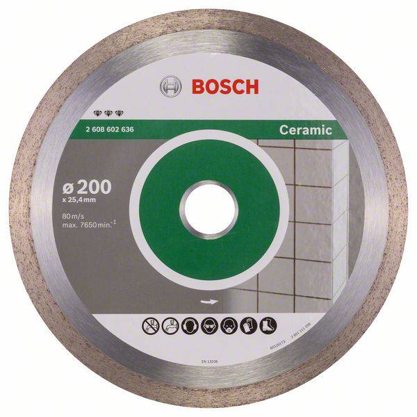 Bosch Accessories 2608602636 Bosch Power Tools Gyémánt bevonatú vágótárcsa Ø 200 mm 1 db