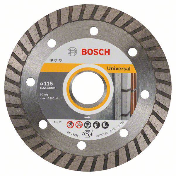 Bosch Accessories 2608603249 2608603249 Gyémánt bevonatú vágótárcsa Ø 115 mm 10 db
