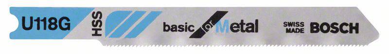 Bosch Accessories 2608631770 Szúrófűrészlap U 118 G - Basic for Metal 3 db