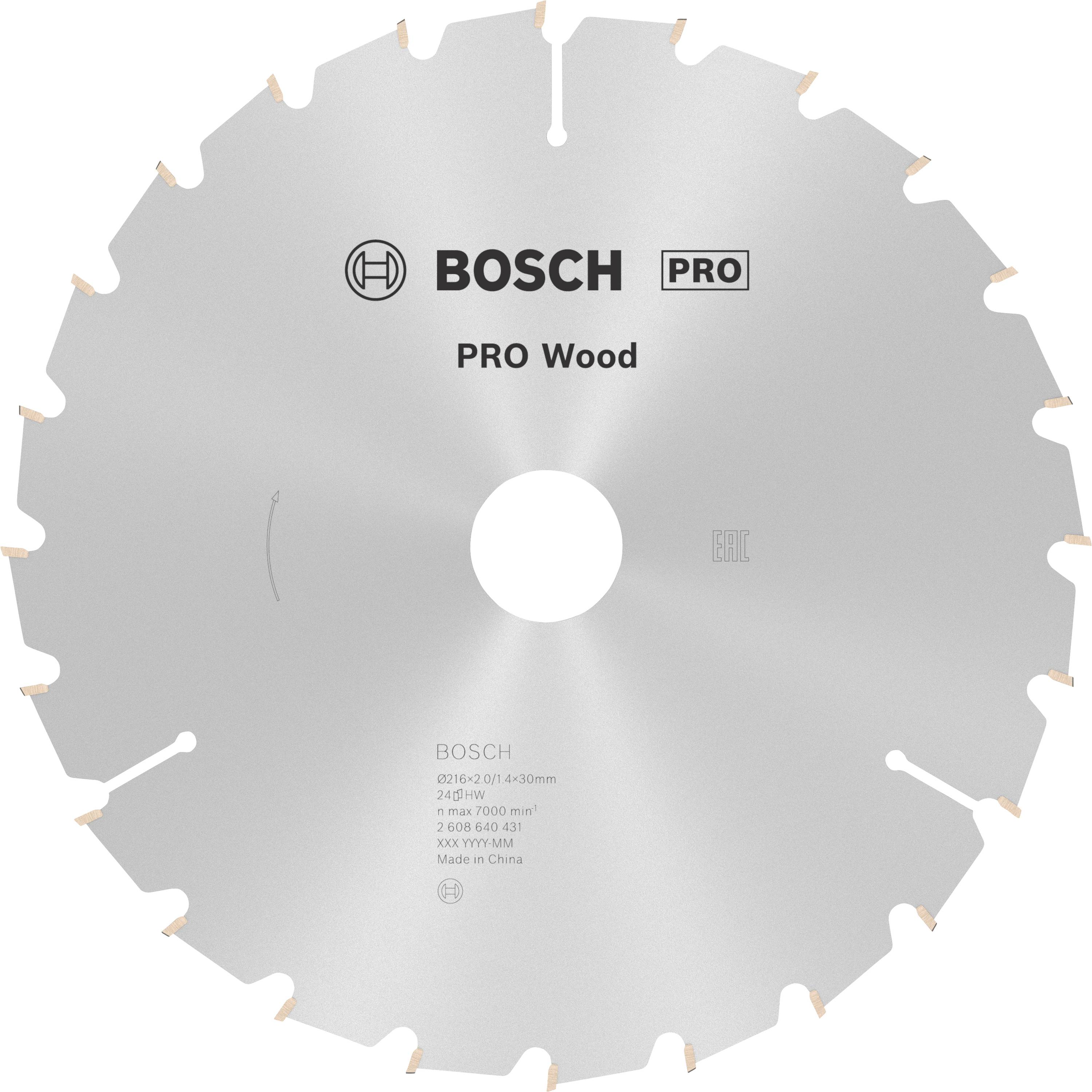 Bosch Accessories Optiline 2608640431 Keményfém körfűrészlap 216 x 30 x 2 mm Fogak száma (collonként): 24 1 db