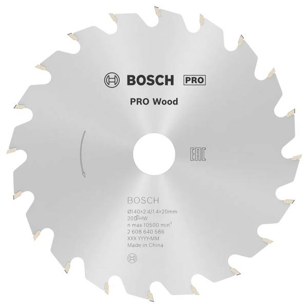 Bosch Accessories Optiline 2608640592 Keményfém körfűrészlap 150 x 20 x 2.4 mm Fogak száma (collonként): 24 1 db