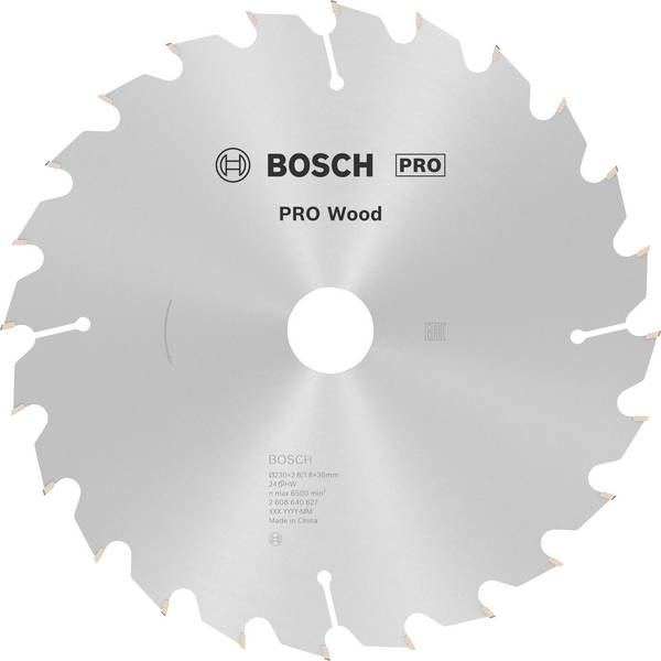 Bosch Accessories Optiline 2608640627 Keményfém körfűrészlap 230 x 30 x 2.8 mm Fogak száma (collonként): 24 1 db