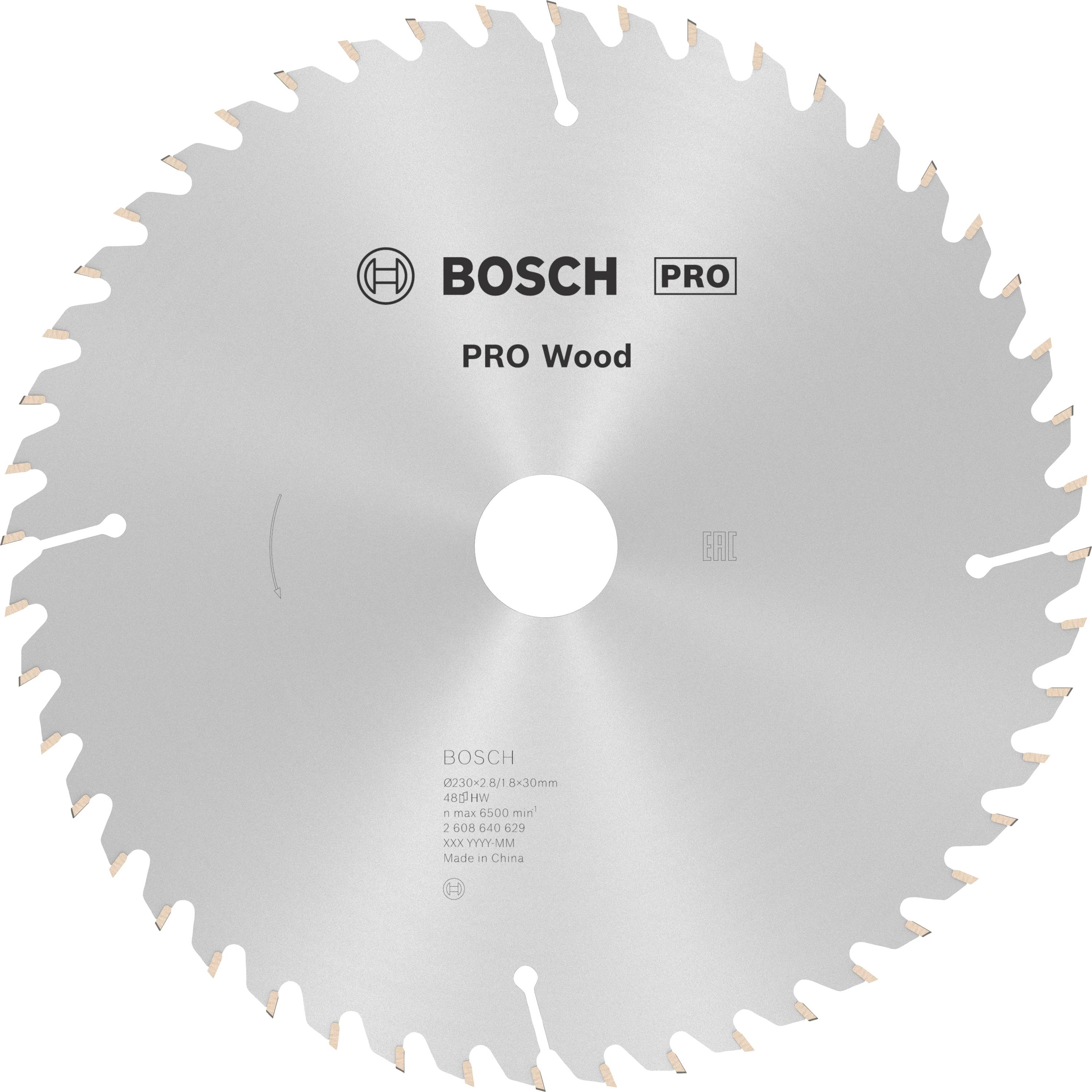 Bosch Accessories Optiline 2608640629 Keményfém körfűrészlap 230 x 30 x 2.8 mm Fogak száma (collonként): 48 1 db