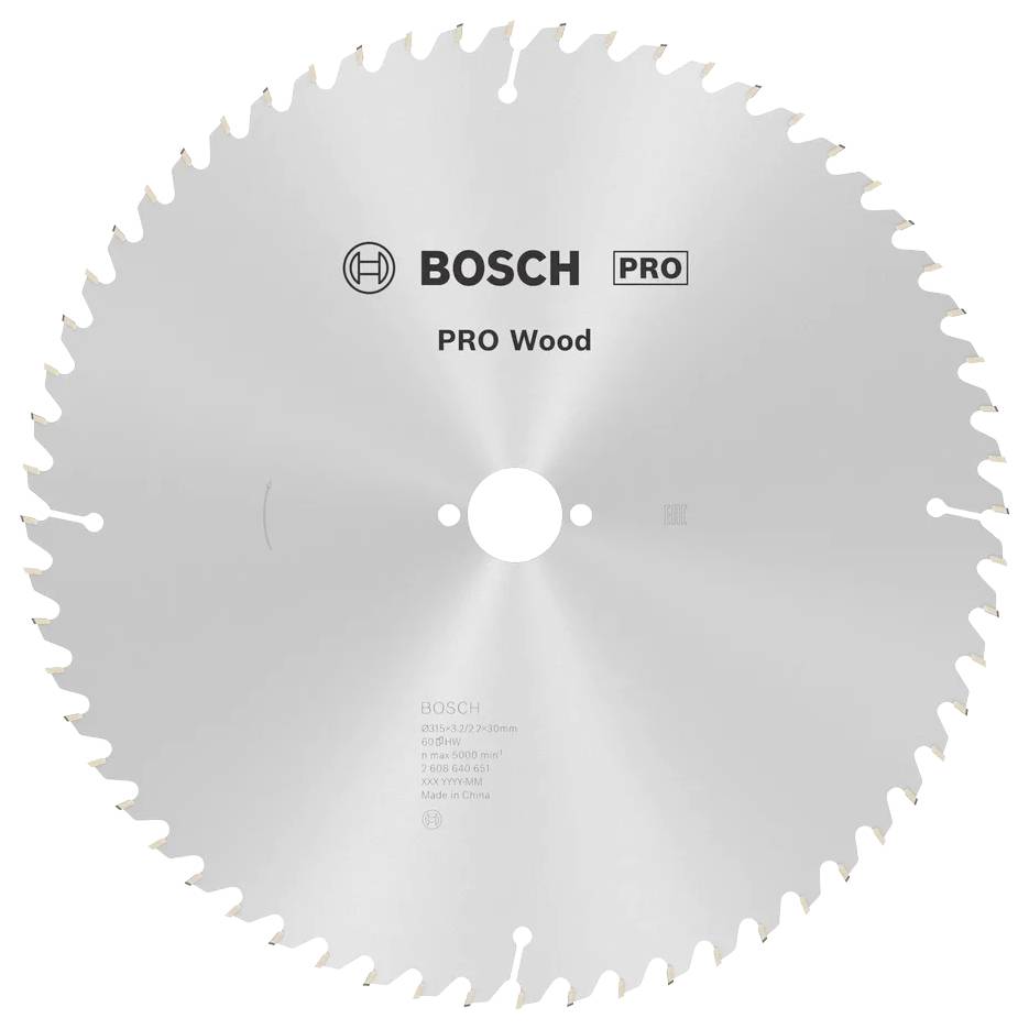 Bosch Accessories Optiline 2608640651 Keményfém körfűrészlap 315 x 30 x 3.2 mm Fogak száma (collonként): 60 1 db
