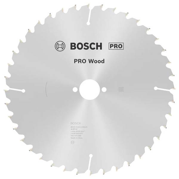 Bosch Accessories Optiline 2608640670 Keményfém körfűrészlap 250 x 30 x 3.2 mm Fogak száma (collonként): 40 1 db
