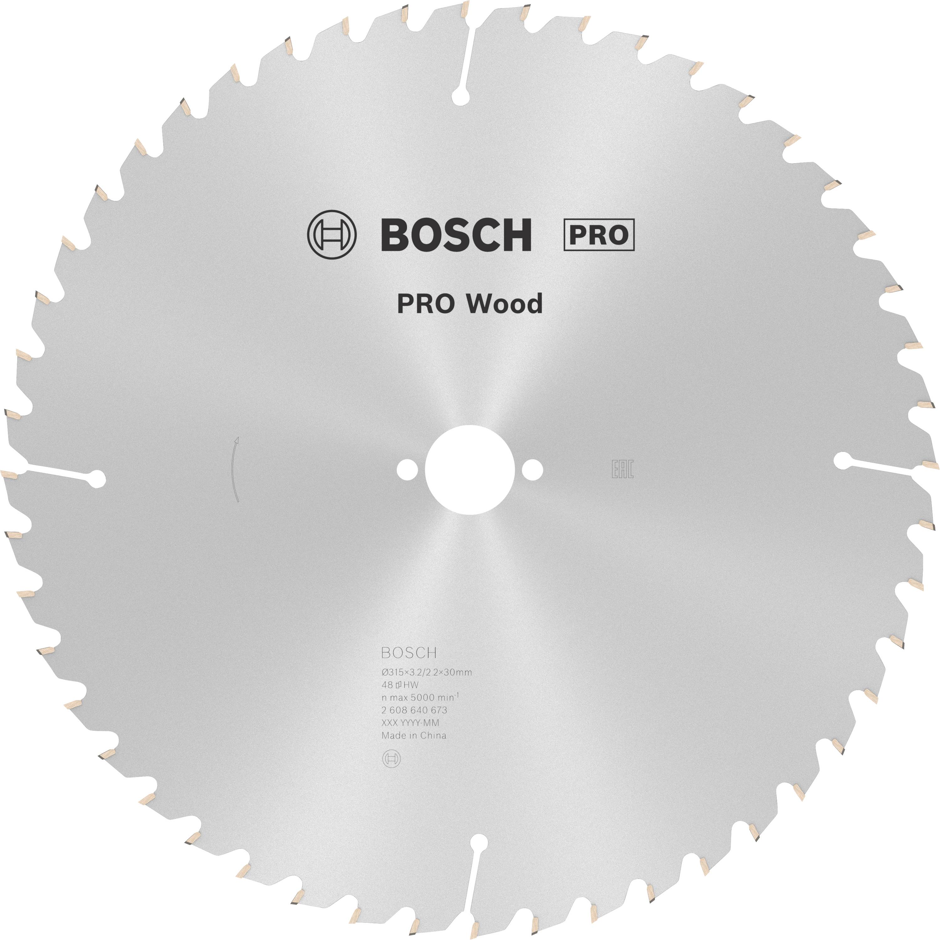 Bosch Accessories Optiline 2608640673 Keményfém körfűrészlap 315 x 30 x 3.2 mm Fogak száma (collonként): 48 1 db