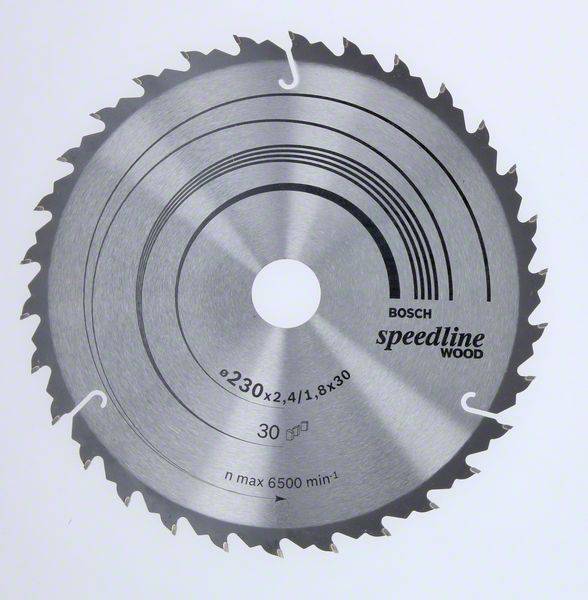 Bosch Accessories Standard for Wood Speed 2608640805 Keményfém körfűrészlap 230 x 30 x 2.6 mm Fogak száma (collonként): 30 1 db
