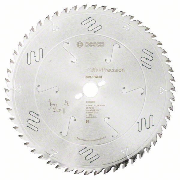 Bosch Accessories Top Precision 2608642120 Keményfém körfűrészlap 350 x 30 x 3.5 mm Fogak száma (collonként): 54 1 db