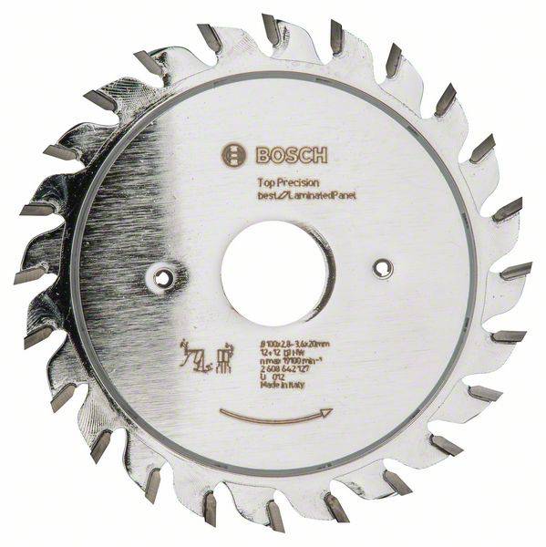 Bosch Accessories Top Precision 2608642127 Formázó körfűrészlap 100 x 20 x 3.6 mm Fogak száma (collonként): 12 1 db