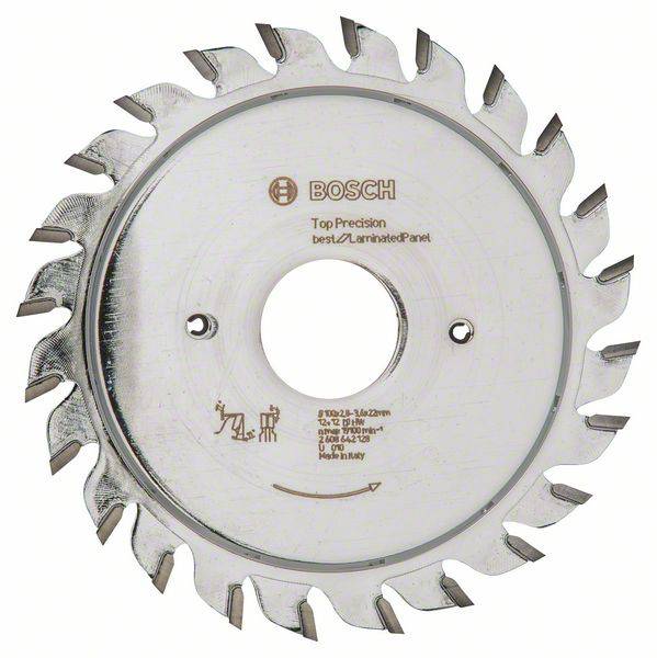 Bosch Accessories Top Precision 2608642128 Formázó körfűrészlap 100 x 22 x 3.6 mm Fogak száma (collonként): 12 1 db