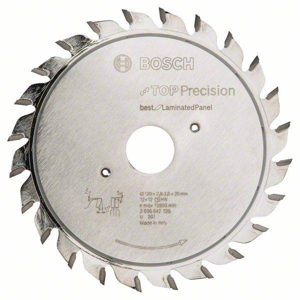 Bosch Accessories Top Precision 2608642129 Formázó körfűrészlap 120 x 20 x 3.6 mm Fogak száma (collonként): 12 1 db