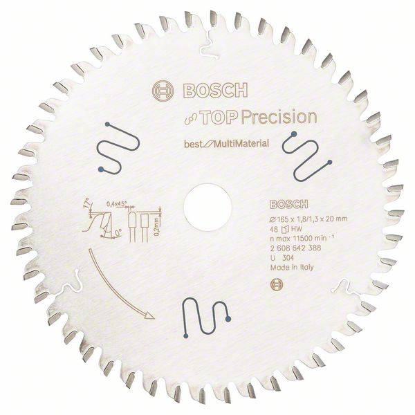 Bosch Accessories Top Precision 2608642388 Körfűrészlap 165 x 20 x 1.8 mm Fogak száma (collonként): 48 1 db