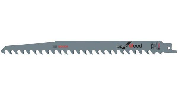 Bosch Accessories 2608650682 Szablyafűrészlap S 1542 K, Top for Wood, 5 db-os csomag Fűrészlap hossz 240 mm 5 db