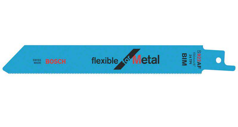 Bosch Accessories 2608656013 Szablyafűrészlap, S 922 AF - Flexible for Metal Fűrészlap hossz 150 mm 5 db