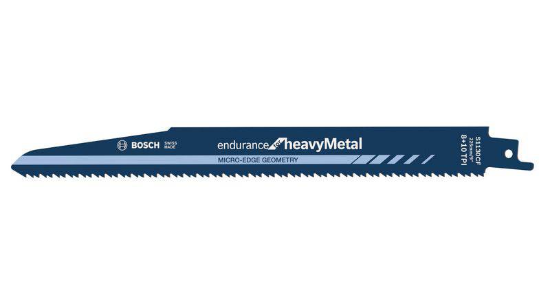 Bosch Accessories 2608657528 Szablyafűrészlap S 1130 CF - Endurance for Heavy Metal Fűrészlap hossz 225 mm 5 db
