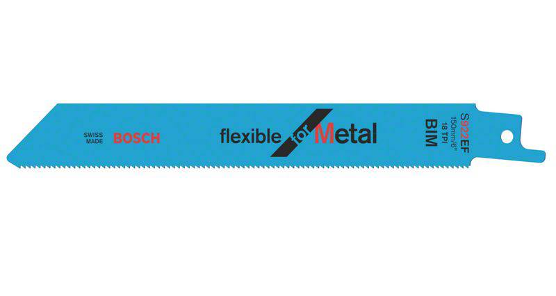 Bosch Accessories 2608657551 Szablyafűrészlap, S 922 EF - Flexible for Metal 25 db