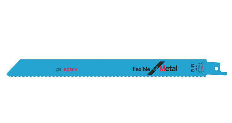 Bosch Accessories 2608657553 Szablyafűrészlap, S 1122 EF - Flexible for Metal 25 db