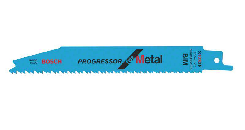 Bosch Accessories 2608657937 Szablyafűrészlap, S 123 XF - Progressor for Metal 25 db
