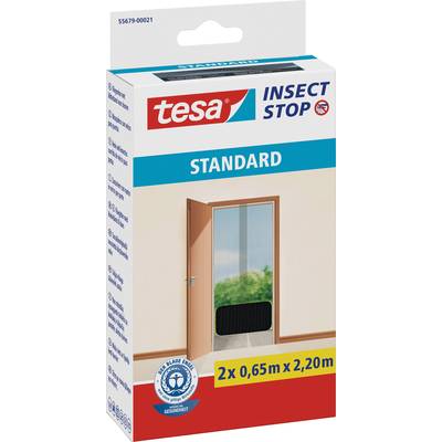 Szúnyogháló ajtóra 2,2 x 1,3 m, antracit, TESA® STANDARD 55679-21