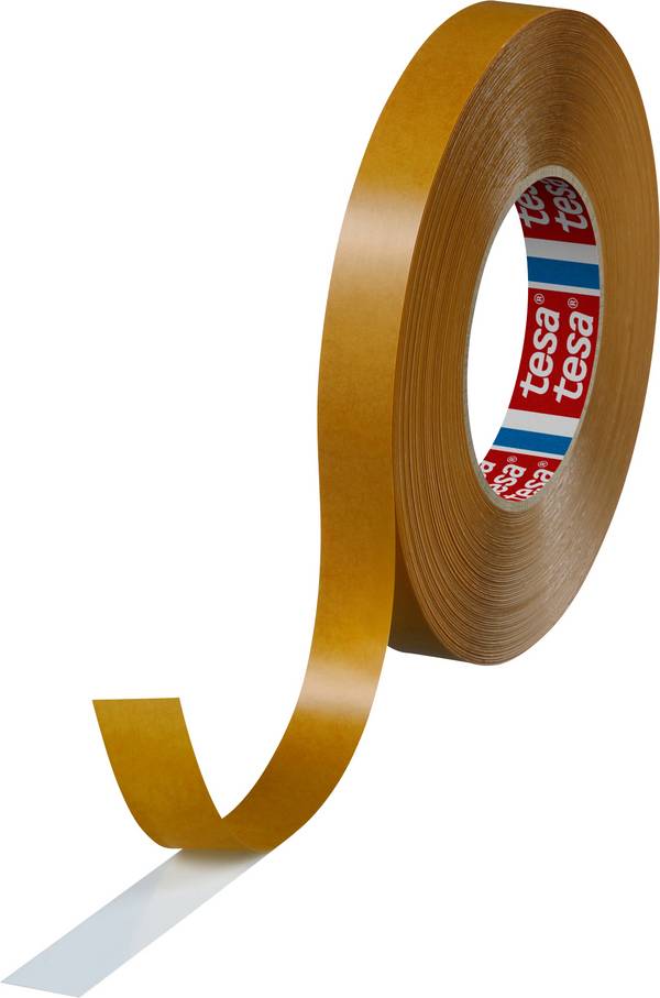 Tesa kétoldalas ragasztószalag, nagy kötőszilárdságú, 50 m x 19 mm, PVC fehér