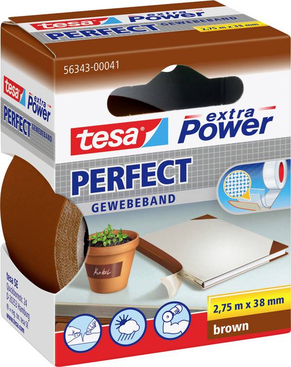 Szövetbetétes ragasztószalag, 2,75 m x 38 mm, tesa® extra Power