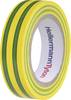PVC szigetelőszalag, (H x Sz) 10 m x 15 mm, zöld/Sárga PVC HelaTape Flex 15 HellermannTyton, tartalom: 1 tekercs
