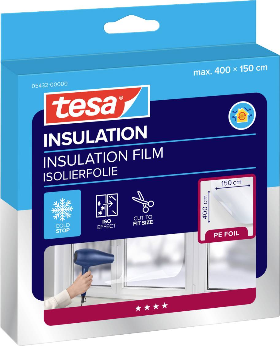 Hőszigetelő fólia ablakra 4 m x 150 cm tesamoll® Thermo Cover