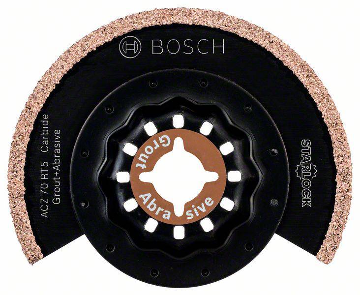 Bosch Accessories 2609256975 Starlock Carbide-RIFF keskeny vágott szegmensfűrészlap ACZ 70 RT5, 70 mm 1 db