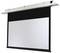 Mennyezetre szerelt vetítővászon. Fekete keret, fehér vetítési felület. Tökéletes otthoni mozi vagy prezentációk számára.